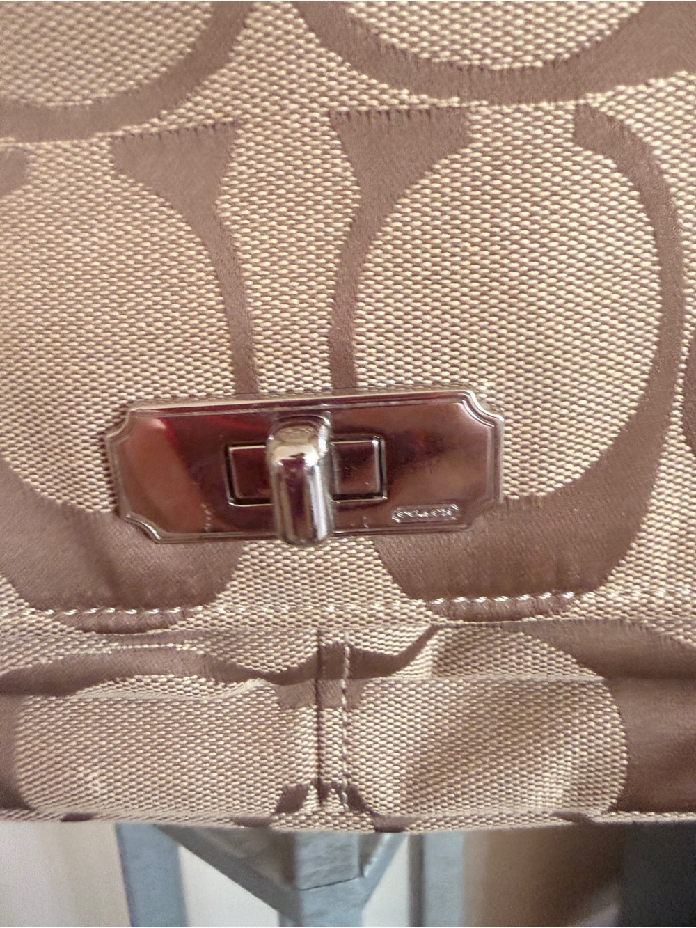 Coach Brown Signature Canvas Crossbody with Leather Strap - Picture 3 of 9
